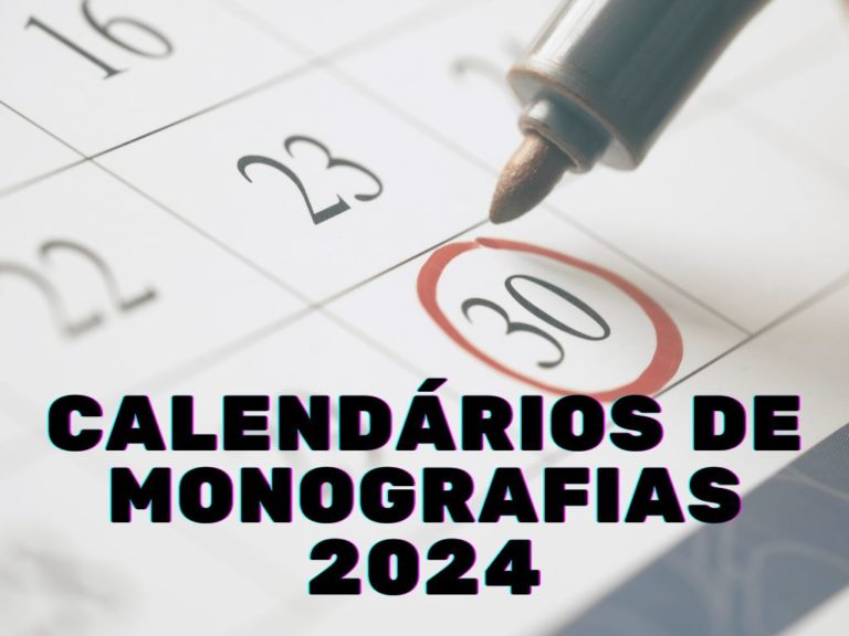 CALENDÁRIOS DE MONOGRAFIAS 2024