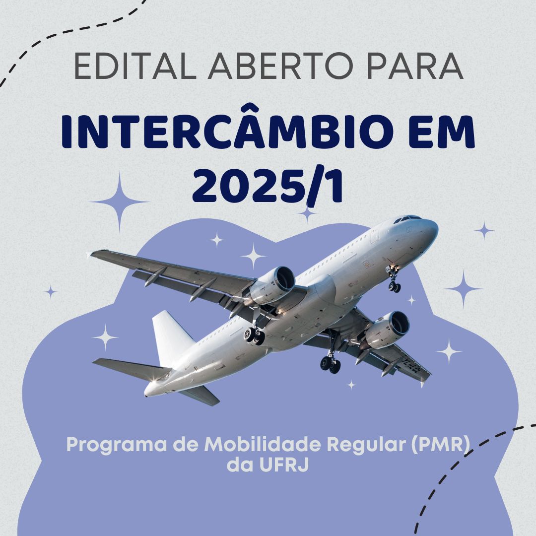 Intercâmbio 2025/1: inscrições abertas PMR